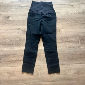Black maternity work pants